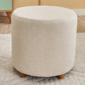 Hocker KIMA Ø 40 cm, cremefarben
