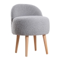 Hocker MIKI, Ø 46 cm, grau