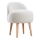 Hocker MIKI Ø 46 cm weiß