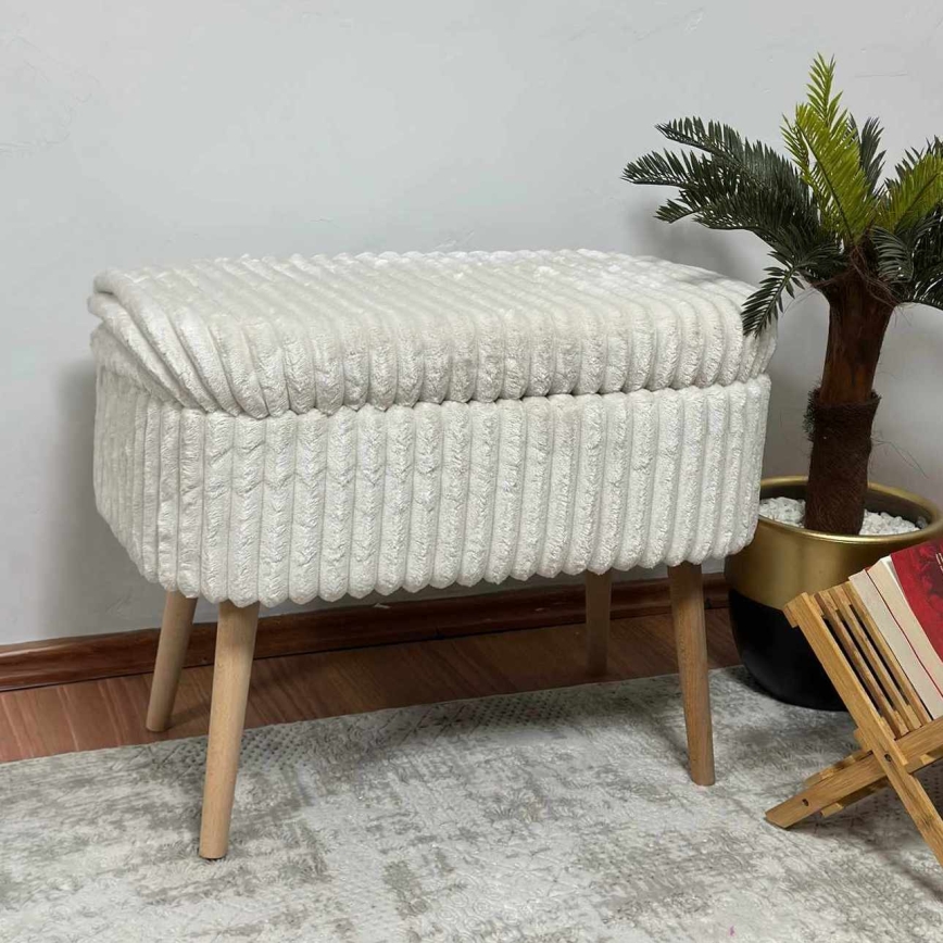 Hocker MOLIS 35x60 cm, weiß
