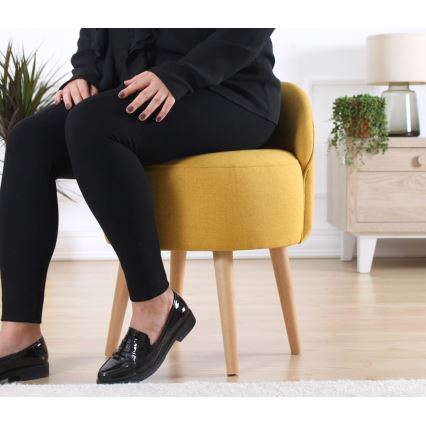 Hocker NIKI Ø 46 cm gelb