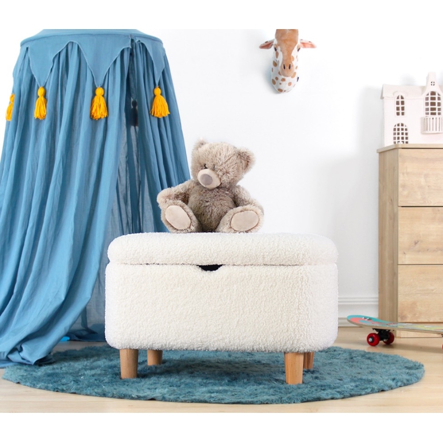 Hocker PIXI 37x61 cm weiß