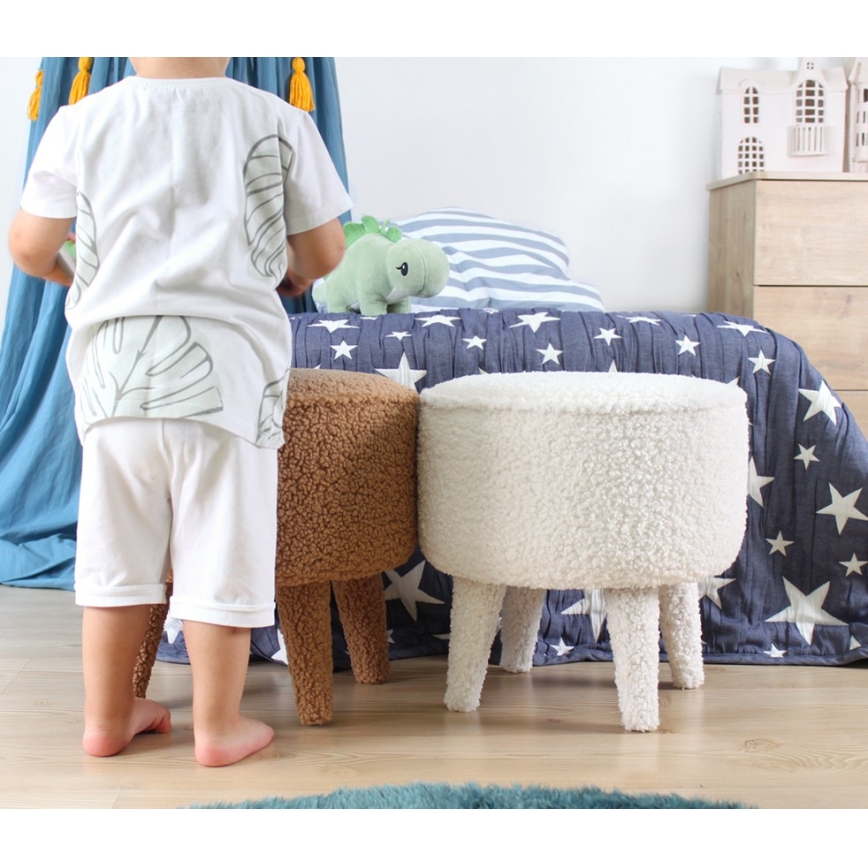 Hocker PIXI Ø 38 cm, braun