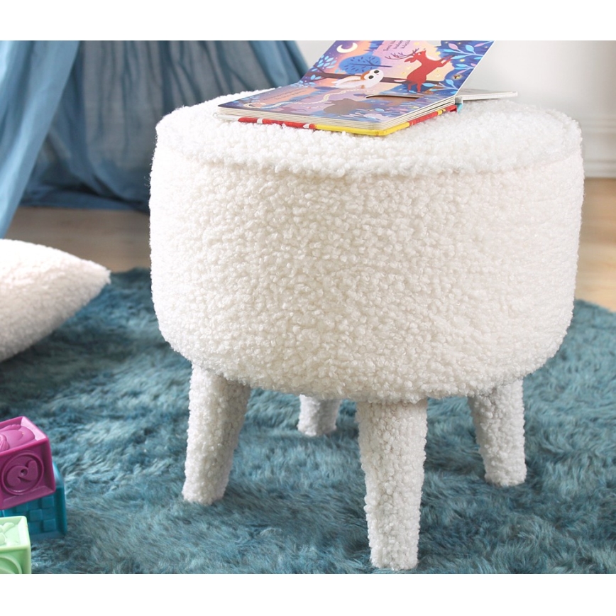 Hocker PIXI Ø 38 cm, weiß