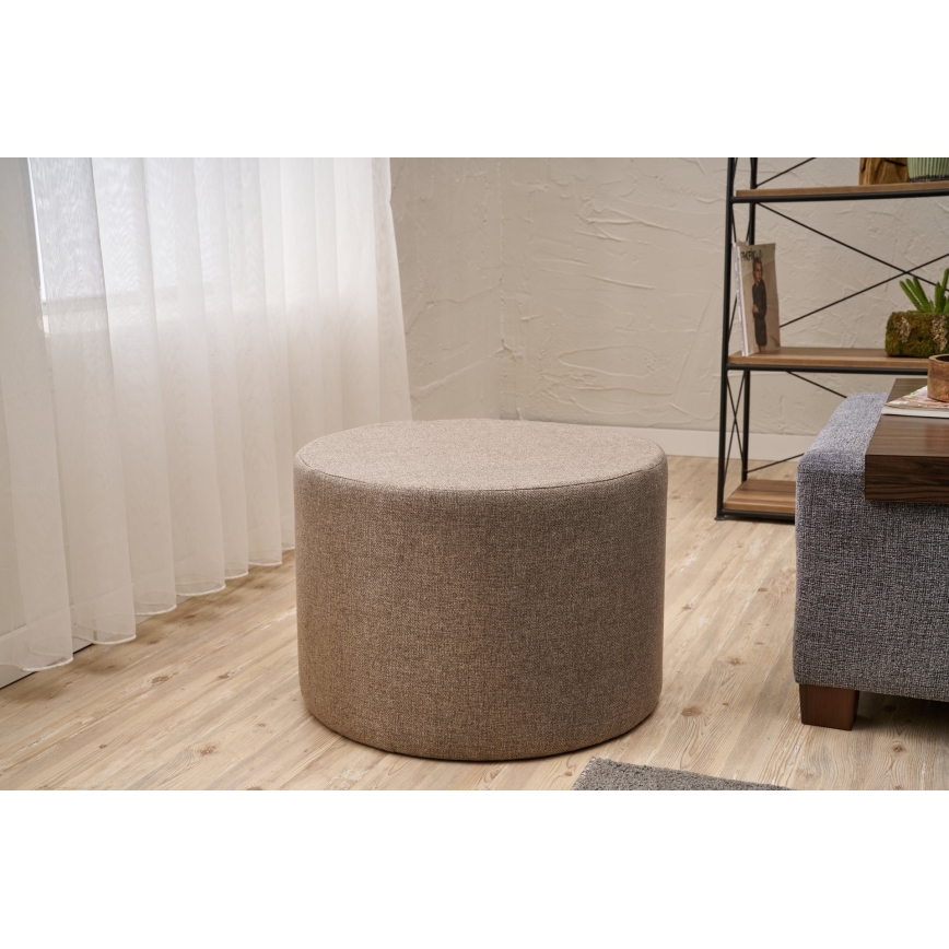 Hocker RABO Ø 58 cm, braun