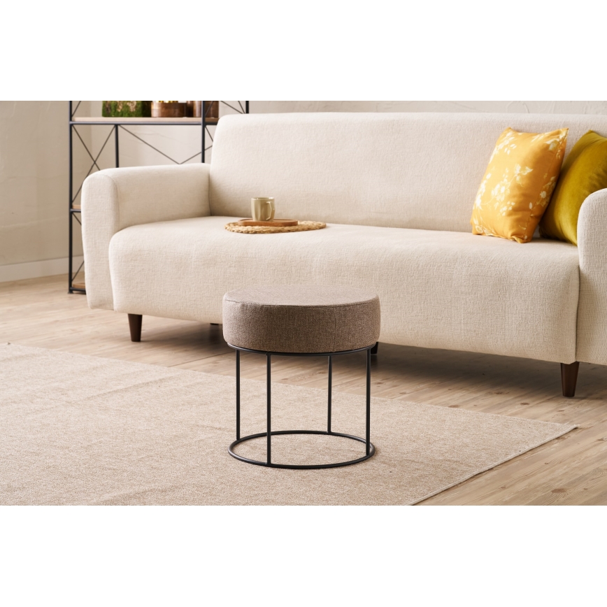 Hocker RELO Ø 40 cm, braun