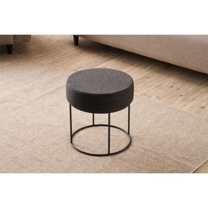 Hocker RELO Ø 40 cm, dunkelbraun