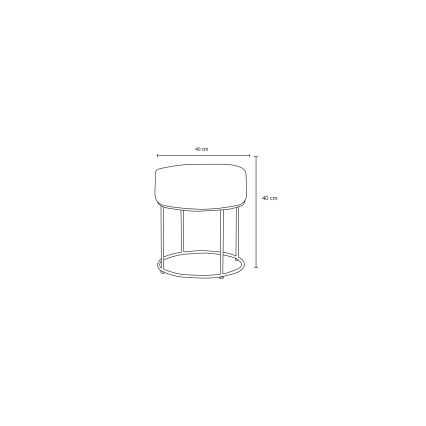 Hocker RELO Ø 40 cm rosa