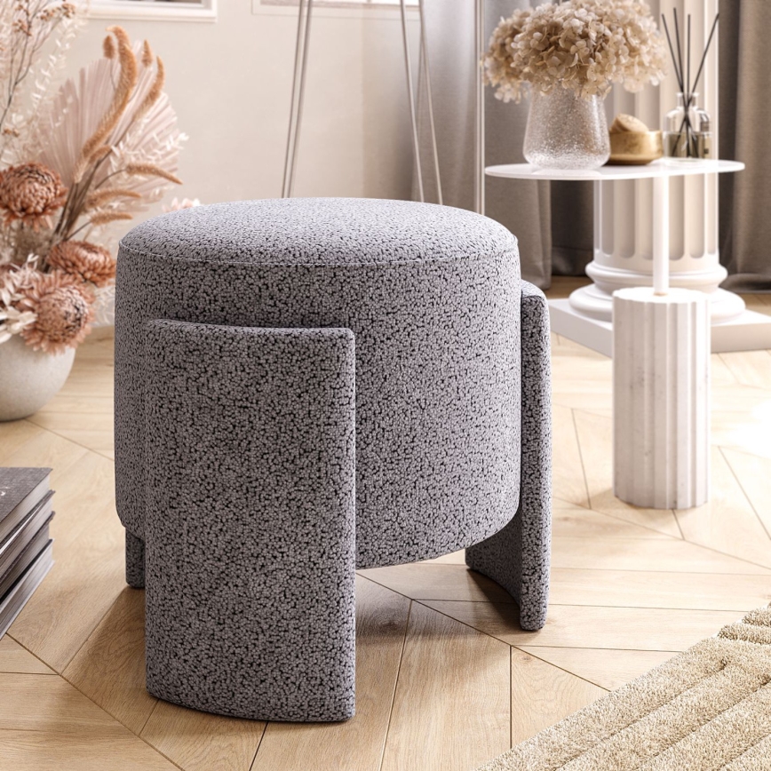 Hocker ROCKET Ø 39 cm grau