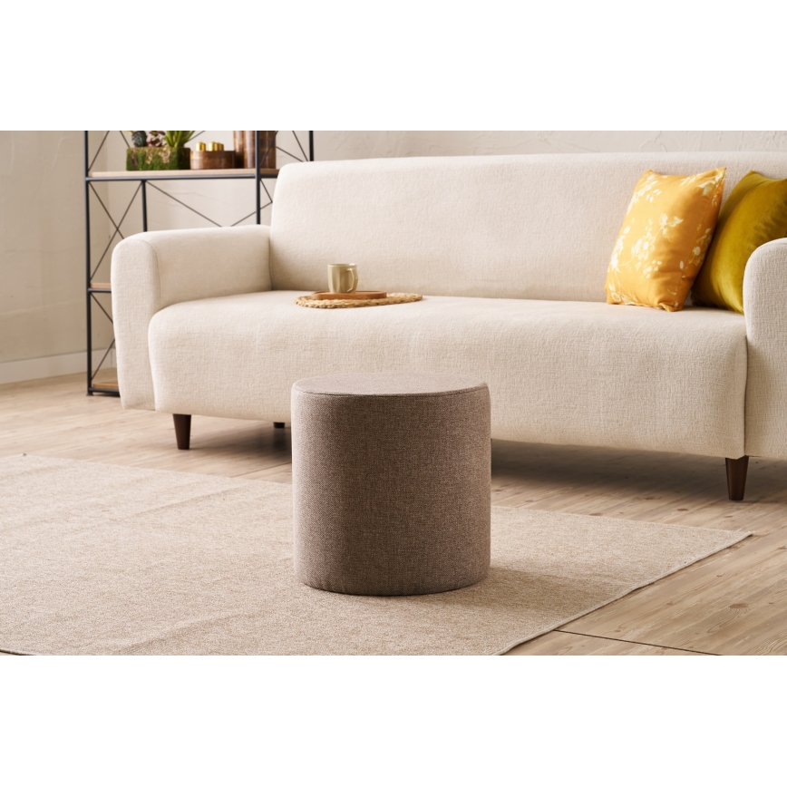 Hocker RONDO Ø 40 cm braun