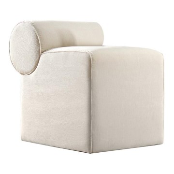 Hocker TIKI 47x45 cm cremefarben