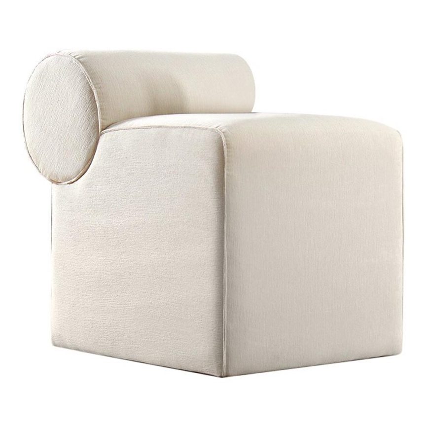 Hocker TIKI 47x45 cm cremefarben