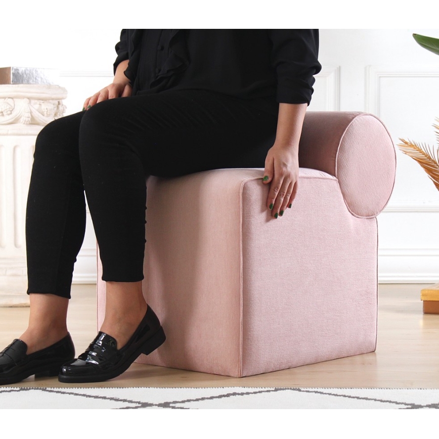 Hocker TIKI 47x45 cm rosa