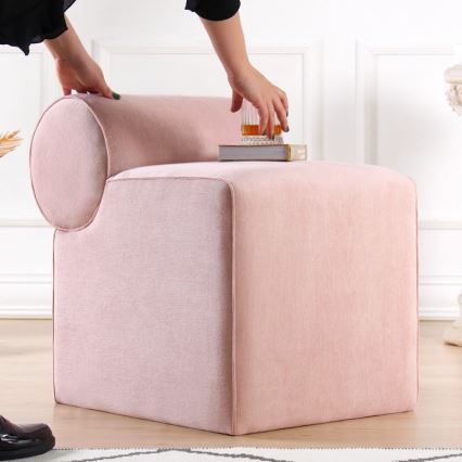 Hocker TIKI 47x45 cm rosa