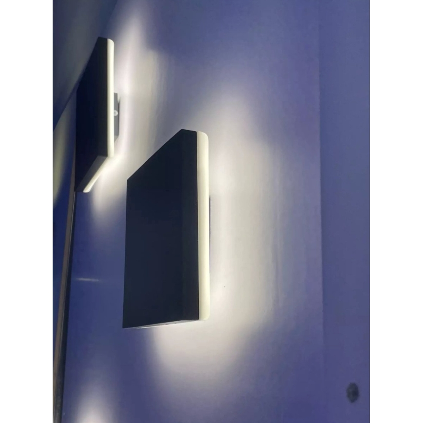 HÖFFTECH - LED-Außenwandleuchte, 10 W, 230 V, quadratisch, IP65