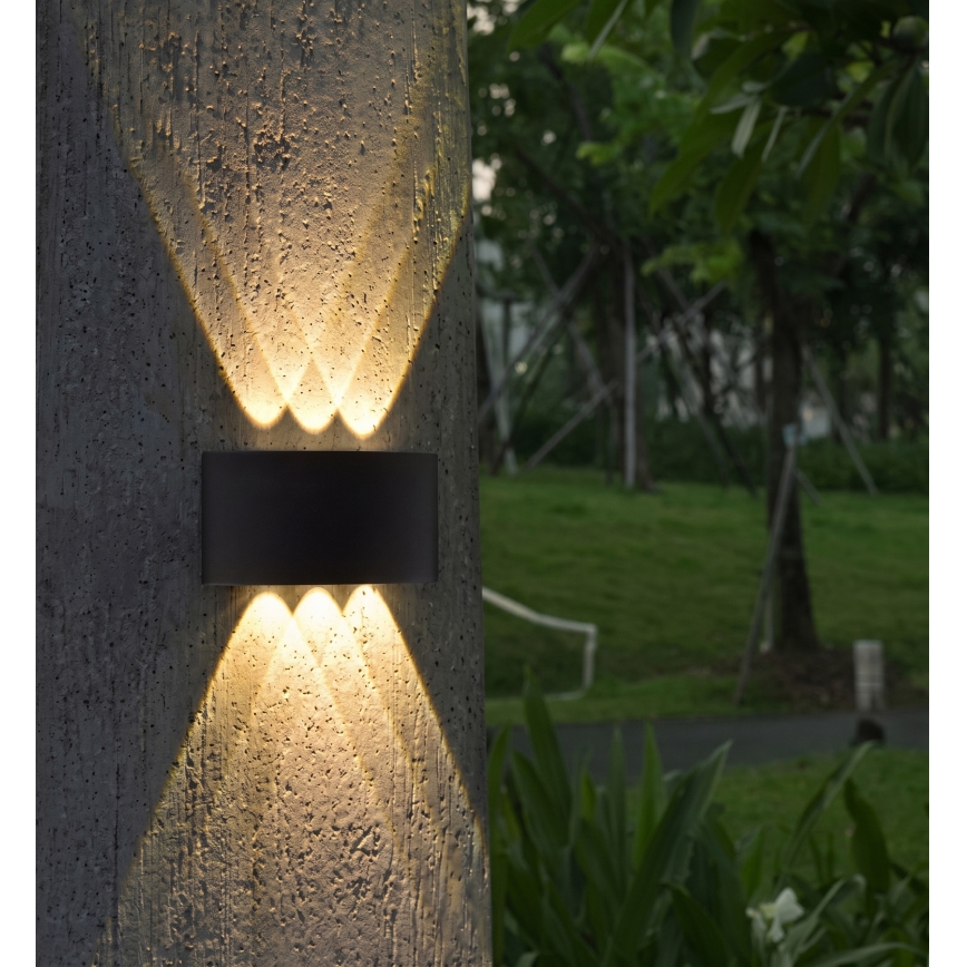 HÖFFTECH - LED Außenwandleuchte UP&DOWN 6xLED/1W/230V IP65