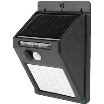 HÖFFTECH - LED-Solar-Wandleuchte mit Sensor LED/3,7V 1200 mAh IP65