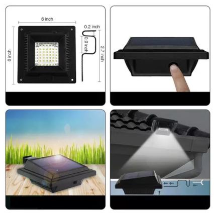 HÖFFTECH - LED-Solar-Wandleuchte mit Bewegungs- und Dämmerungssensor LED/3,7V 2000 mAh IP65