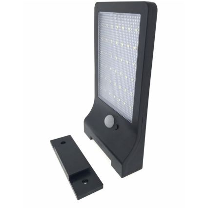 HÖFFTECH - LED-Solar-Wandleuchte mit Bewegungs- und Dämmerungssensor LED/3,7V 2200 mAh IP44