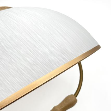 Höhenverstellbare Pendelleuchte RAMONA 1xE27/60W/230V Braun/Weiß/Eiche