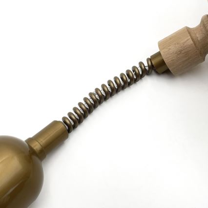 Höhenverstellbare Pendelleuchte RAMONA 1xE27/60W/230V Braun/Weiß/Eiche