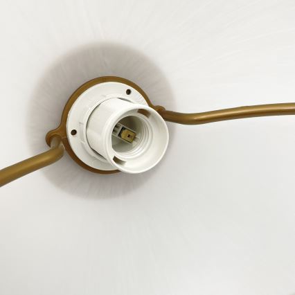 Höhenverstellbare Pendelleuchte RAMONA 1xE27/60W/230V Braun/Weiß/Eiche