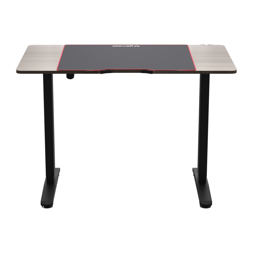 Höhenverstellbarer Gaming-Tisch CONTROL 110x60 cm braun/schwarz