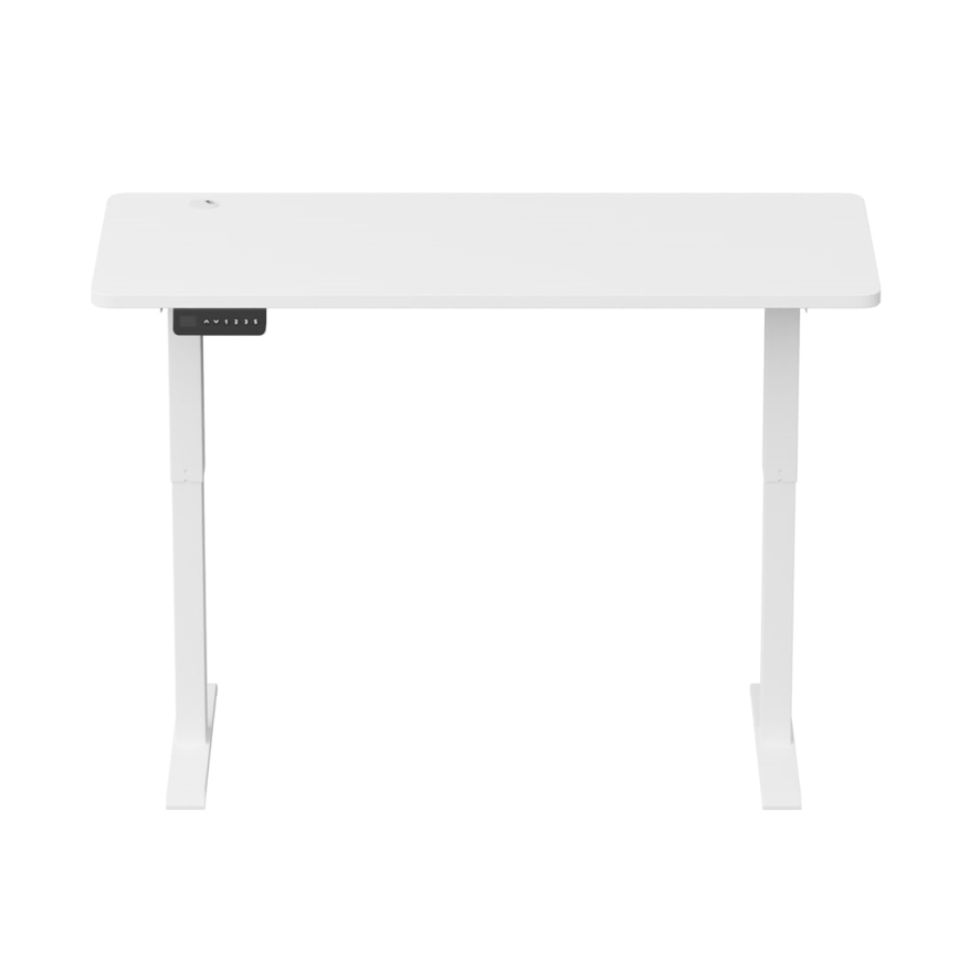 Höhenverstellbarer Schreibtisch LEVANO 140x60 cm weiß