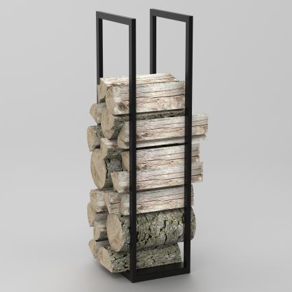 Holz-Metallständer 120x40 cm schwarz