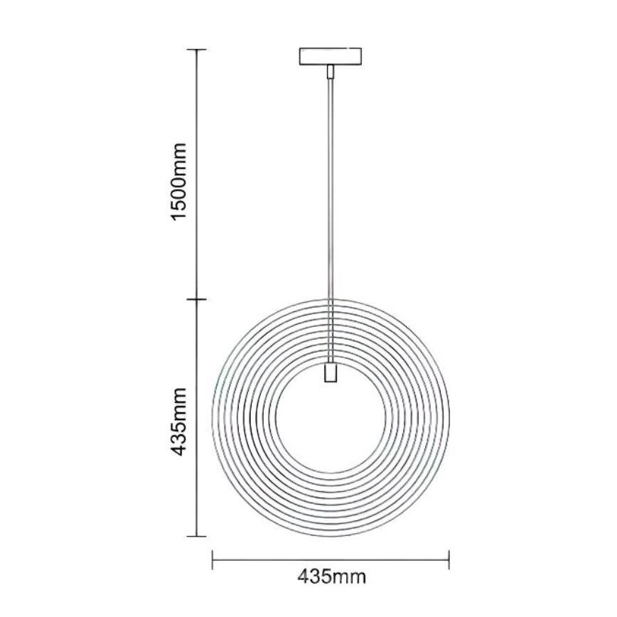 Holz-Pendelleuchte an Kabel 1xE27/60W/230V, Ø 43,5 cm, massiv/Furnier/Gummibaumholz