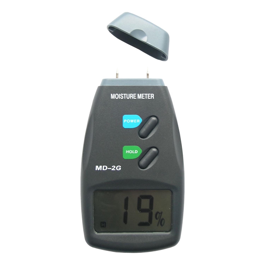 Holzfeuchtemessgerät mit LCD-Anzeige 9V