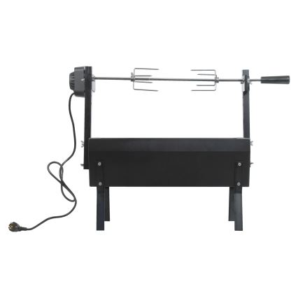 Holzkohlegrill mit Motor 4W/230V schwarz