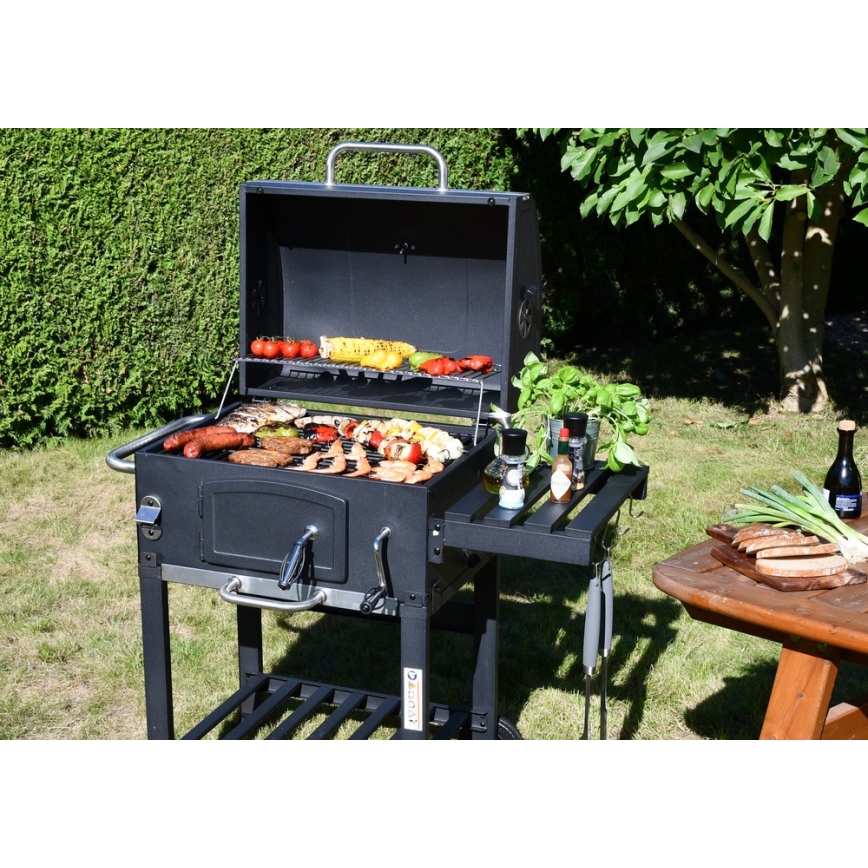 Holzkohlegrill schwarz