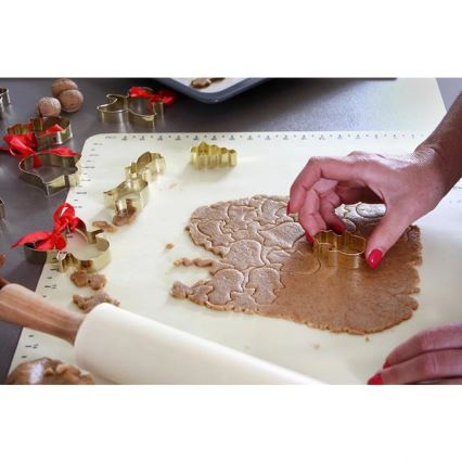 Holzwalze mit Silikon TORO 43 cm cremefarben