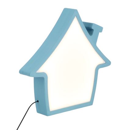 HOUSE LED Tischlampe für Kinder 10W/230V Blau