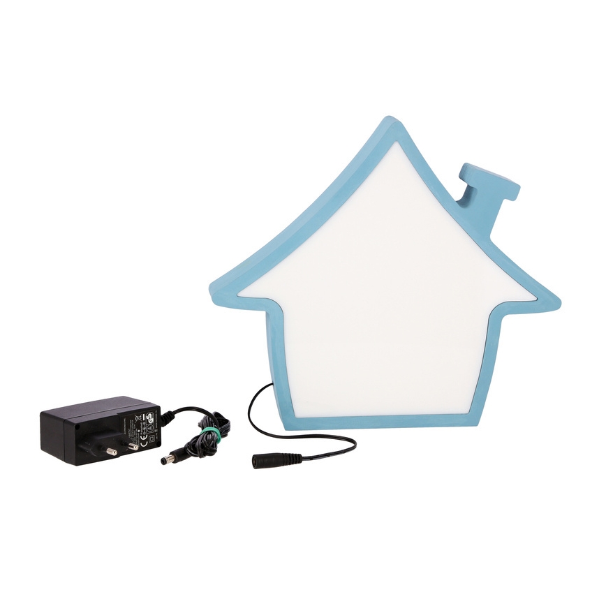 HOUSE LED Tischlampe für Kinder 10W/230V Blau
