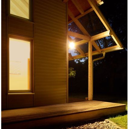 HS 150 DUO weiße Outdoor- Sensorleuchte