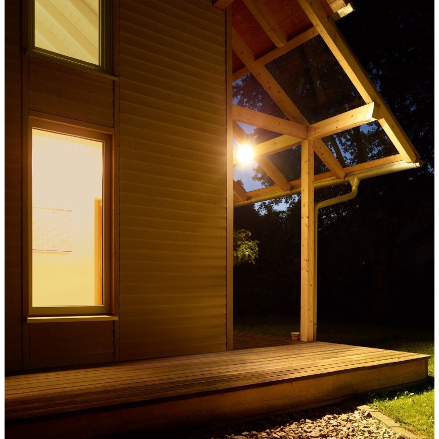 HS 150 DUO weiße Outdoor- Sensorleuchte