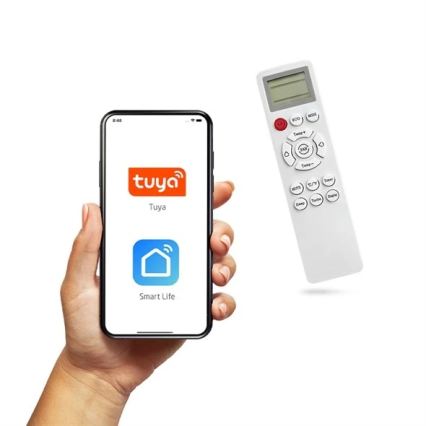 Hybride Solar-Klimaanlage 5 kW, Tuya Wi‑Fi, weiß + Fernbedienung