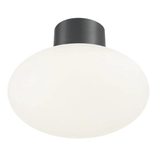 Ideal Lux - Außen-Deckenleuchte CLIO 1xE27/42W/230V IP44 Anthrazit