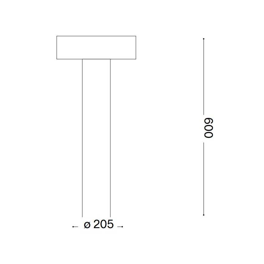 Ideal Lux - Außenleuchte 4xG9/15W/230V 60 cm IP44 anthrazit