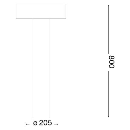 Ideal Lux - Außenleuchte 4xG9/15W/230V 80 cm IP44 braun