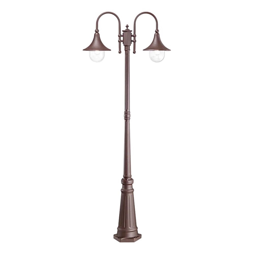 Ideal Lux - Außenleuchte CIMA 2xE27/52W/230V 216 cm IP43 braun