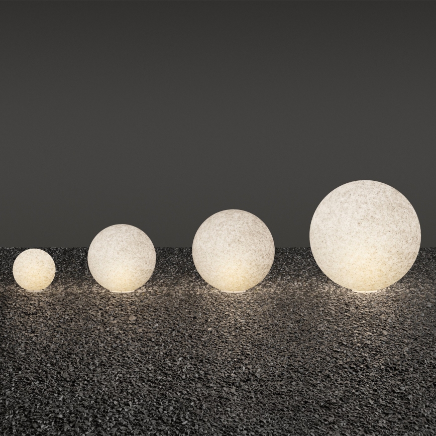 Ideal Lux - Außenleuchte DORIS 1xE27/60W/230V Ø 58 cm IP44 grau