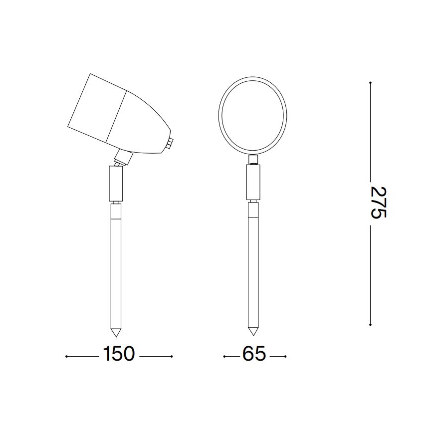 Ideal Lux - Außenleuchte INSIDE 1xG9/15W/230V 27,5 cm IP54 braun