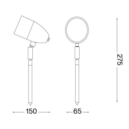 Ideal Lux - Außenleuchte INSIDE 1xG9/15W/230V 27,5 cm IP54 schwarz