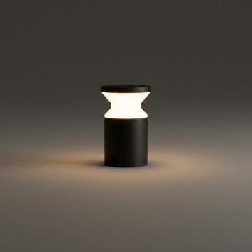 Ideal Lux - Außenleuchte TORRE 1xE27/15W/230V 22 cm IP65 schwarz