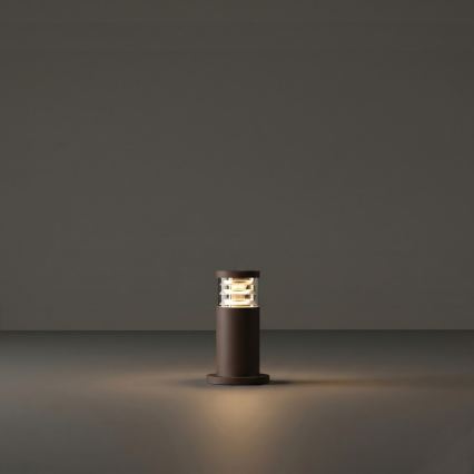 Ideal Lux - Außenleuchte TRONCO 1xE27/42W/230V 25 cm IP65 braun