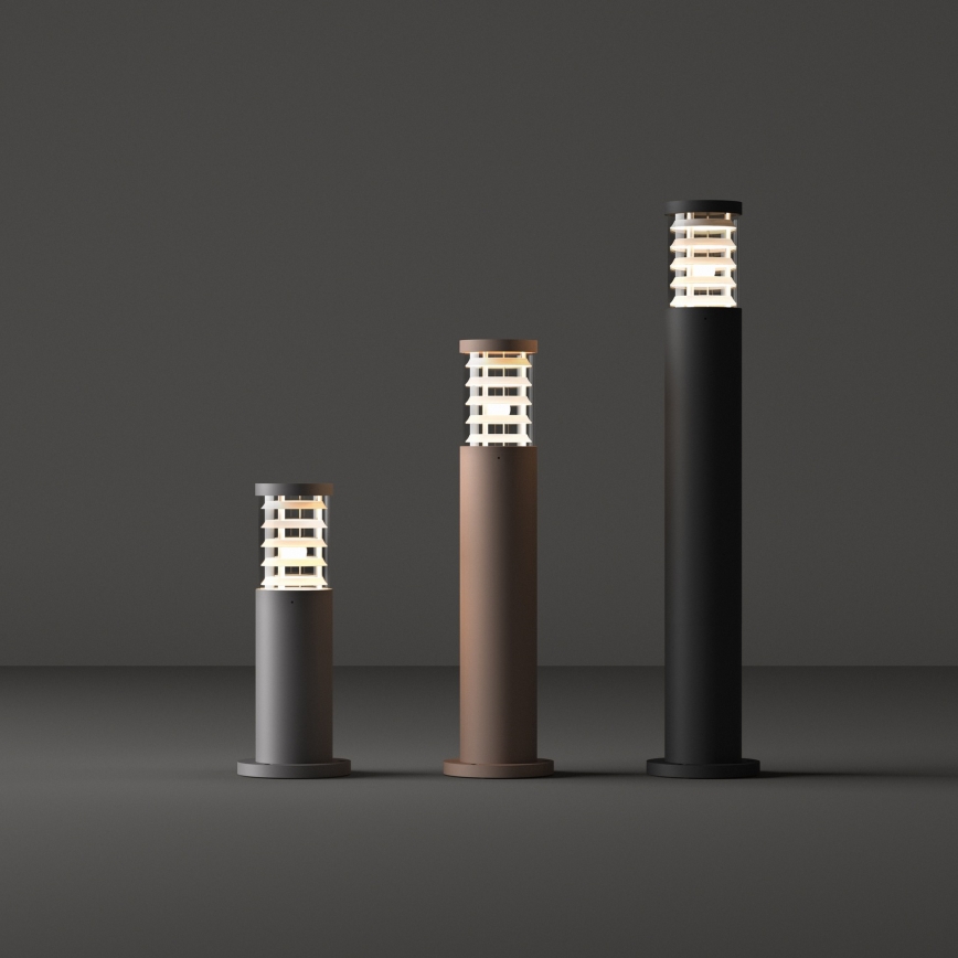 Ideal Lux - Außenleuchte TRONCO 1xE27/42W/230V 40 cm IP65 Anthrazit