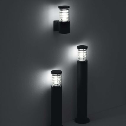 Ideal Lux - Außenleuchte TRONCO 1xE27/42W/230V 60 cm IP65 Anthrazit